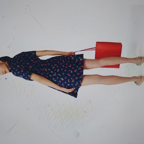 Kate Spade Tossed Strawberries Shirtdress - Picture 6 of 6